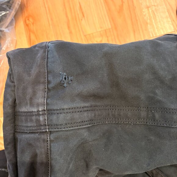 Three 100% Heavy Duty Cotton Canvas Black Zip Tote Bags - Picture 5 of 6